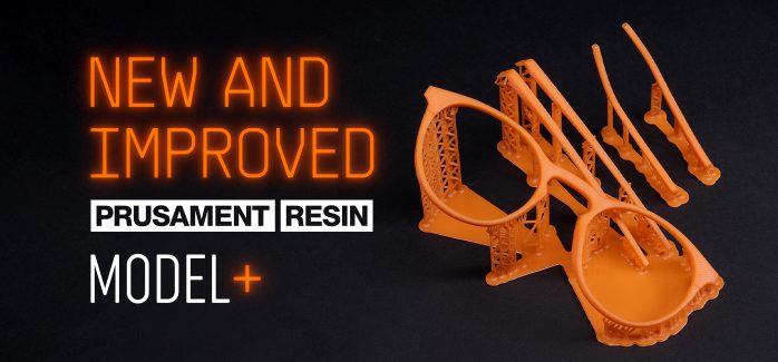 New Prusament Resin Model plus bottle and high detail SLA 3D printed parts showing impact resistance