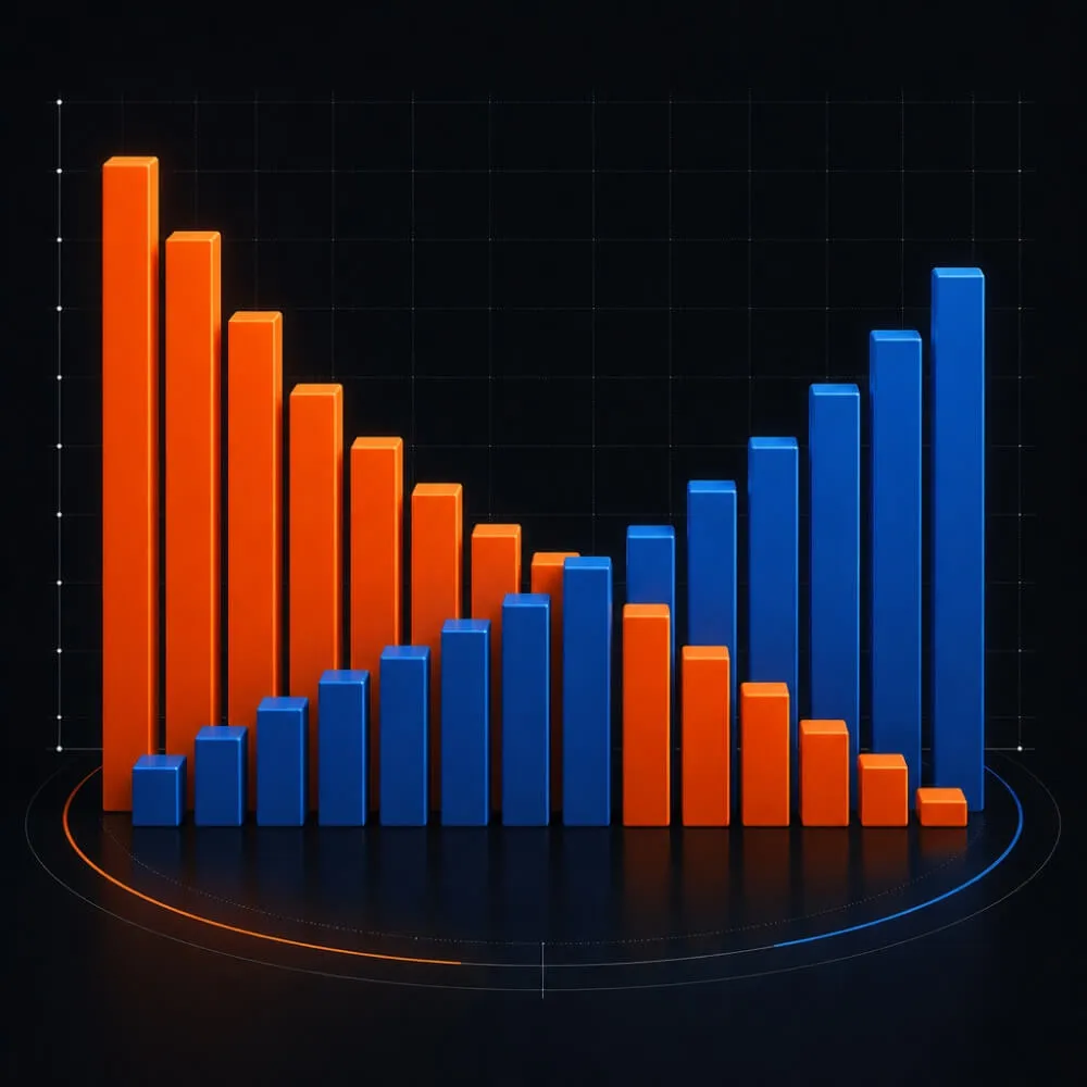 Market share comparison chart for desktop 3D printer brands
