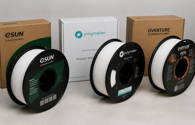 eSUN vs Polymaker vs Overture PETG: Which Brand Wins in 2026?