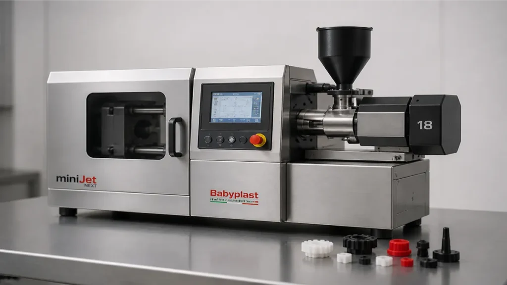 Robot Factory desktop injection molding machine made in Italy