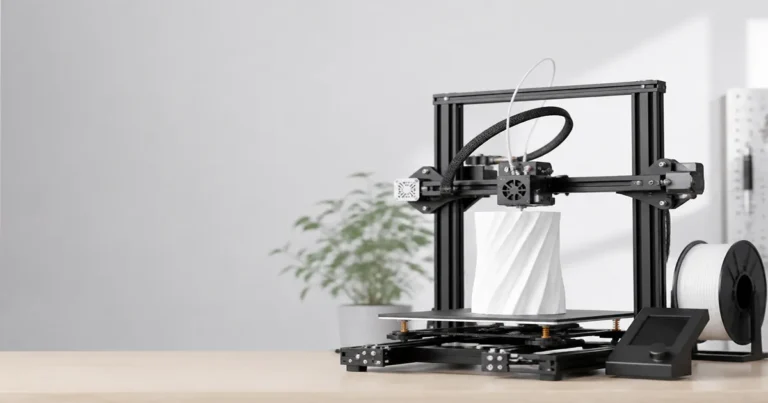 Open-frame desktop 3D printer used for our best filament for Bambu A1 recommendations in 2026.
