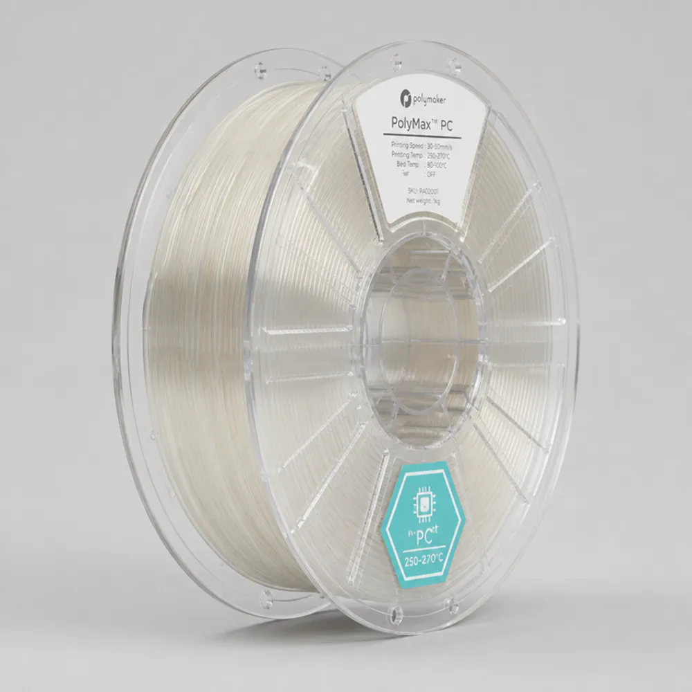 Spool of polycarbonate filament, the easiest-printing PC pick for Bambu Lab.