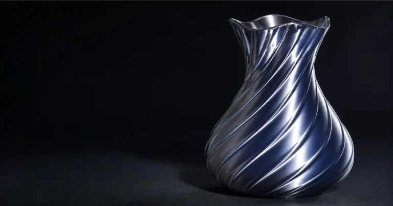 A glossy silk PLA print catching the light — the shine behind our best silk PLA filament for Bambu Lab picks.