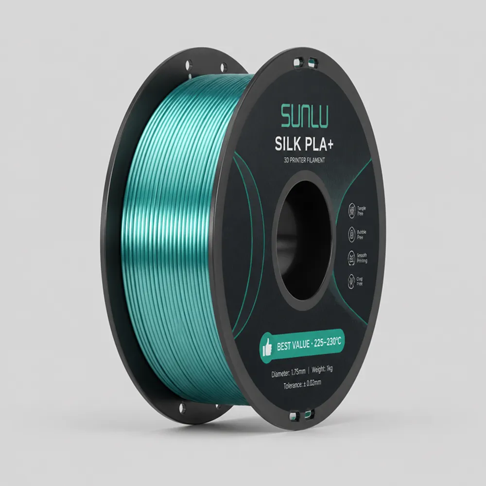 Spool of silk PLA filament, our best-value silk pick for Bambu Lab.