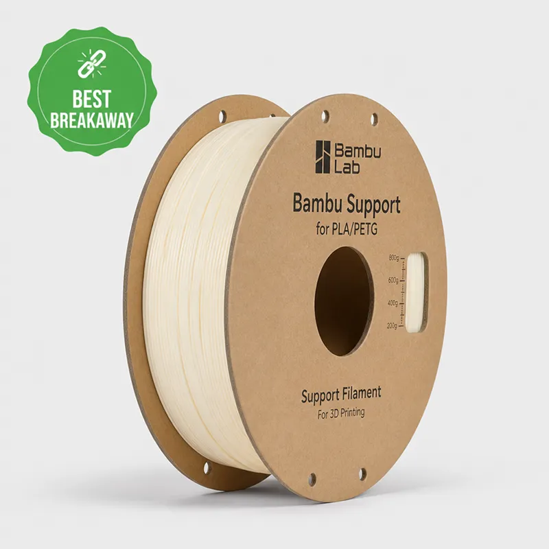 Spool of support filament, our top breakaway support pick for Bambu Lab.