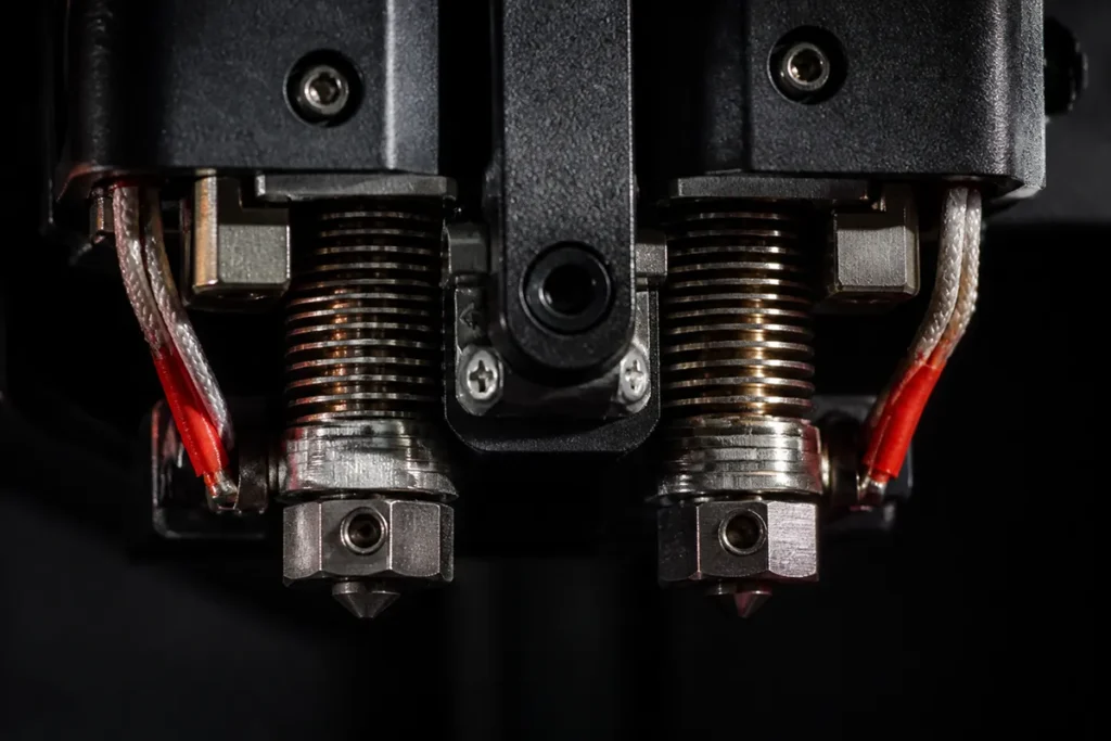 Bambu X2D vs X1C dual-nozzle toolhead difference