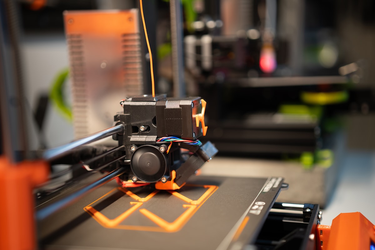 Checking Bambu P2S filament compatibility for engineering materials - printer hotend wiring close-up